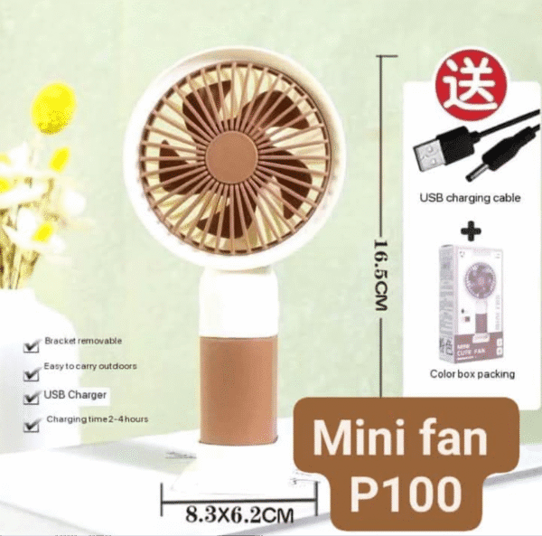 Portable Mini USB Fan – Rechargeable & Compact - Image 2